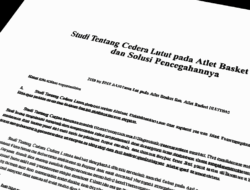 Studi Tentang Cedera Lutut pada Atlet Basket dan Solusi Pencegahannya