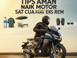 Tips Aman Naik Motor Saat Cuaca Panas Ekstrem