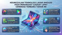 Keunggulan Teknologi Layar Amoled Pada Perangkat Gadget Lipat Generasi Terbaru Tahun Ini